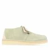 Men's Clarks Originals Desert Trek Shoes in Green