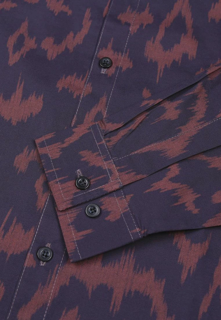 Bolongaro Trevor Skinny Fit Classic Leopard Shirt In Red 3 Bolongaro Trevor Skinny Fit Classic Leopard Shirt In Red - Image 3