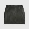 Bolongaro Trevor Sandra Leather Mini Skirt - Black