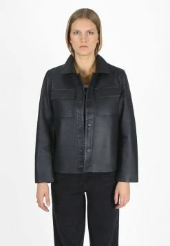 Bolongaro Trevor Workwear Leather Jacket - Black