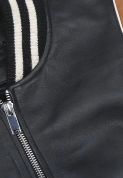 Bolongaro Trevor Northam Leather Bomber Jacket - Black -Max Factor Shop e5c37981b7af44979ff4fd7d7d0d9c32