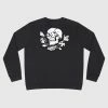 Bolongaro Trevor Moth Skull Sweatshirt With Long Sleeves - Black