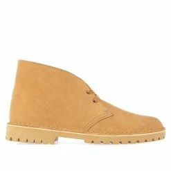 Men's Clarks Originals Desert Rock Shoes in Brown
