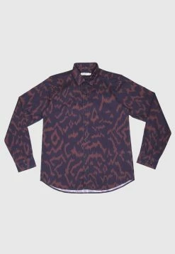 Bolongaro Trevor Skinny Fit Classic Leopard Shirt In Red