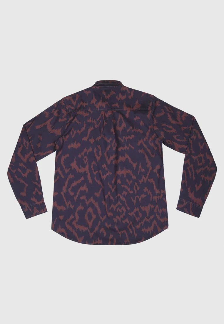 Bolongaro Trevor Skinny Fit Classic Leopard Shirt In Red 2 Bolongaro Trevor Skinny Fit Classic Leopard Shirt In Red - Image 2